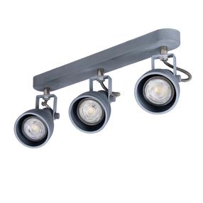Lampa griesti Candellux Ash 93-64301, GU10, 3 x 40 W, pelēka krās. / pelēka krās.