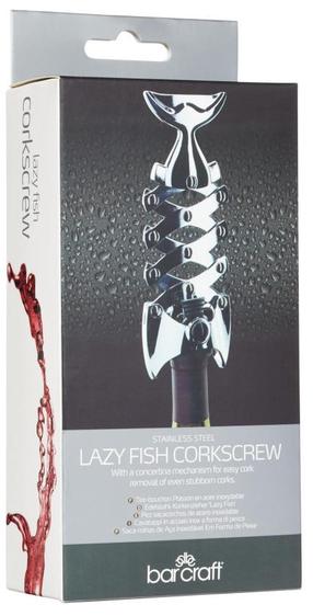 Открывалка для бутылок Bar Craft Lazy Fish, нержавеющая сталь