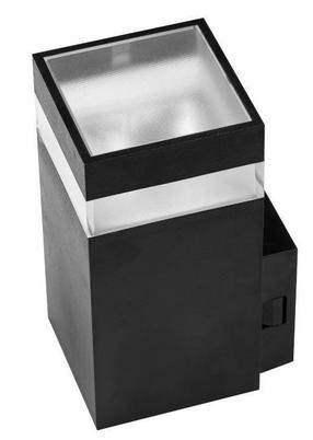 Sieninis lauko šviestuvas AZzardo Jason SQ, 9W, LED, IP65, juoda sp., 7.8 cm x 15.8 cm