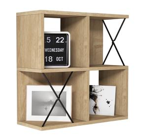 Sieninė lentyna Kalune Design Extra 845HCT1617, ąžuolo sp., 60 cm x 24 cm x 60 cm
