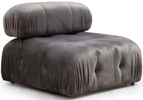 Krėslas Hanah Home Bubble O1, pilka sp., 95 cm x 95 cm x 75 cm
