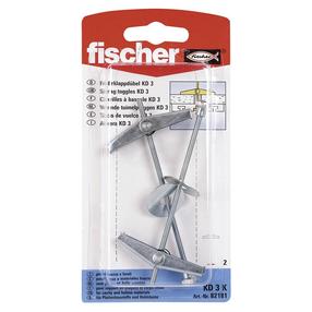 Varžtas su veržle Fischer KD 3, 10x100 mm, 2 vnt.