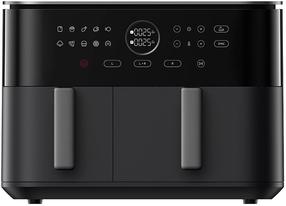 Karšto oro gruzdintuvė Xiaomi Dual Zone, juoda, 2700 W, 10 l