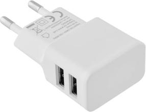Зарядное устройство для телефона Toti Dual USB + Micro USB cable, 2 x USB, 100 см, белый цв.