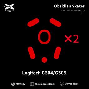 Datorpeles pēdas X-raypad Obsidian Skates Logitech G304 & G305, 2 gab.