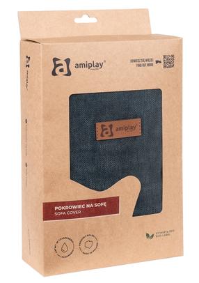 Gyvūnų guolių užvalkalas Amiplay Moni, tamsiai žalia sp., M