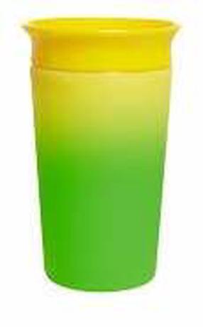 Bērnu krūzīte Munchkin Miracle 051868, 266 ml, 1 g., plastmasa, dzeltena krās./zaļa krās.