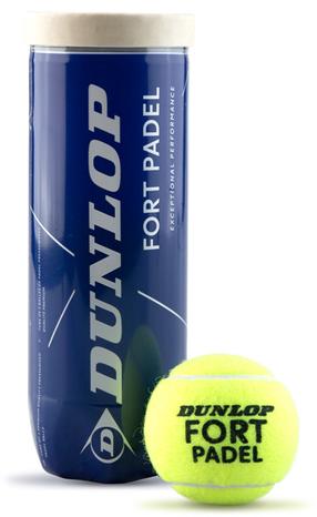 Padeli pallide komplekt DUNLOP FORT Padel, 3 tk