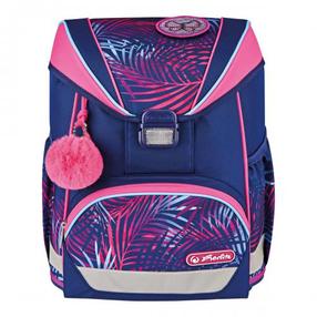 Kooli seljakott Herlitz UltraLight Tropical Chill, sinine v./roosa v., 21 cm x 36 cm x 28 cm
