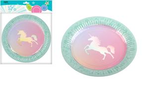 Ühekordne taldrik Ravi Unicorn 12199, Ø 18 cm, 6 tk