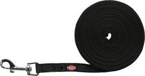 Šuns pavadėlis Trixie Tracking Leash 19788, juoda sp., 15 m x 15 mm, S-M