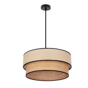 Šviestuvas kabinamas Candellux Lighting Lorenzo, E27, 1 x 60 W, juoda sp./kreminė sp.