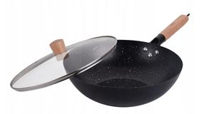 Keptuvė su dangčiu King Hoff Wok KH-1984, Ø 30 cm, anglies plienas