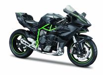 Žaislinis motociklas Maisto Kawasaki Ninja H2 R 611758, juoda sp./žalia sp.