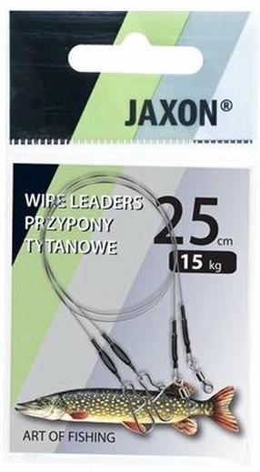 Pavadėlis žvejybai Jaxon Wire Leaders 4120190, 25 cm, juoda sp.