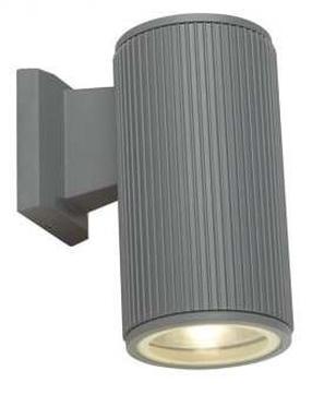 Sieninis lauko šviestuvas Searchlight Hamburg, 60W, E27, IP54, pilka sp., 11.5 cm x 22 cm