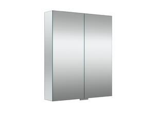 Pakabinama vonios spintelė su veidrodžiu RB Bathroom Cosmos, pilka sp., 13 cm x 60.8 cm x 70 cm