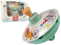 Žaislas Lean Toys Peg Top, 12 cm, įvairių spalvų