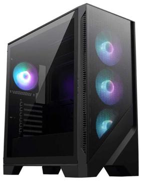 Datora korpuss MSI Forge 320R AIRFLOW, caurspīdīga krās./melna krās.