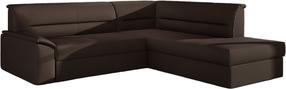 Kampinė sofa Elano Soft 66, ruda sp., dešininė, 255 x 212 cm x 90 cm