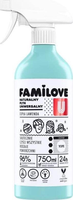 Universāls tīrīšanas līdzeklis Yope Familove, dažādām virsmām, 0.750 l
