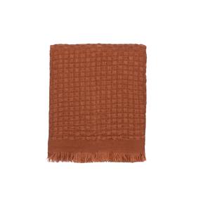 Плед Domoletti Waffle YF221011-orange, oранжевый цв., 138 см x 158 см