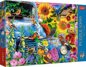 Pusle Trefl Tea Time Country Life: Songbirds, 48 cm x 68 cm, 1000 tk, mitmevärviline