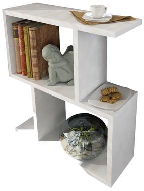 Журнальный столик Kalune Design Karinus, белый цв., 50 см x 17.5 см x 55.4 см