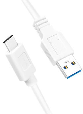Laidas Logilink CU0174 USB 3.2 Gen 1, USB Type A, 1 m, balta sp.