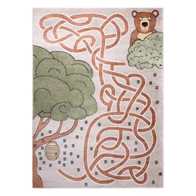 Paklājs iekštelpu Hakano Beo Honey, brūna krās./bēša krās./zaļa krās., 190 cm x 140 cm