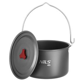Katilas Nils Camp NC17117, aliuminis/nerūdijantysis plienas/abs plastikas, 19.6 cm, 4 l, pilka