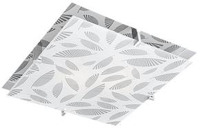 Šviestuvas lubų Candellux Fikus 10-12821, E27, 2 x 60 W, pilka sp. / sidabro sp., 36 x 36 cm