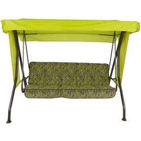 Lauko sūpynės Patio Latina G032-12PB, ruda sp./žalia sp./pilka sp., 200 cm x 130 cm x 160 cm