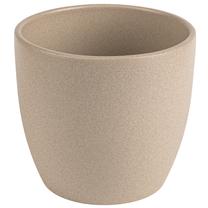 Gėlių vazonas Domoletti Emi, keramika, Ø 26 cm, smėlio sp.