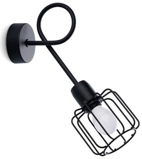 Valgusti seinale Sollux Beluci 1S SL.1117, E14, 1 x 40 W, must v. / must v.