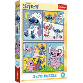 Dėlionė Trefl Disney Theres No Boredom With Stitch, 18 cm x 27.5 cm, 140 vnt., įvairių spalvų