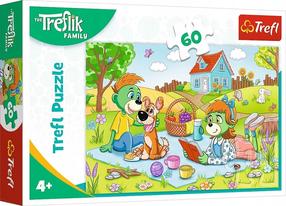 Dėlionė Trefl The Treflik Family Family Adventures 17394, 22 cm x 33 cm, 60 vnt., įvairių spalvų