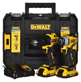 Akumulatora instrumentu komplekts ar bateriju Dewalt DCD709 & DCF809, 18 V, 2 Ah, 2 gab.