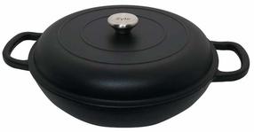 Emaliuotas ketaus puodas Zyle, Ø30 cm, 3.5 l, juoda sp.