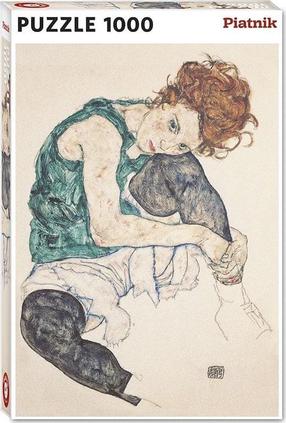 Dėlionė Piatnik Sitting Woman, 67.5 cm x 44.1 cm, 1000 vnt., įvairių spalvų