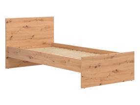 Lova viengulė Lamea, 90 x 200 cm, artisan oak sp., be čiužinio, su grotelėmis