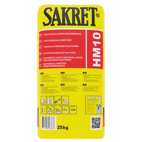 Известковая штукатурная смесь Sakret HM-10, ремонтный, 25 кг