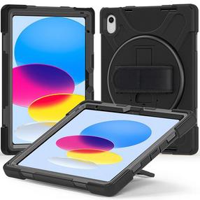 Planšetdatora vāciņš Estuff Defender Case for iPad 10.9" 2022, melna krās., 10.9"