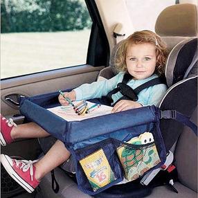 Automobilinės kėdutės staliukas Car Seat Table, juoda sp.