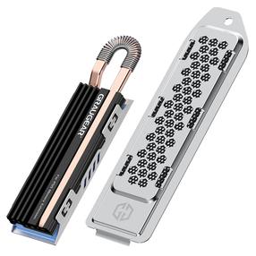 Radiatorius Graugear Heat Pipe Cooler for PlayStation®5 Memory Extension, 10 cm, sidabro sp./juoda sp.