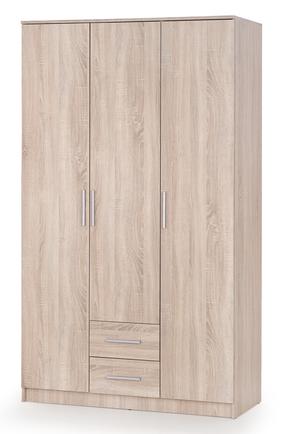 Skapis Lima S-3, ozola krās., 52 cm x 120 cm x 205 cm