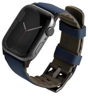 Rihmad Uniq, Linus Apple Watch Series 4/5/6/7/8/SE/SE2/Ultra 42/44/45mm, sinine v.