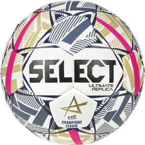 Мяч для гандбола Select Ultimate Replica EHF Champions League, 1 размер, синий цв./золотой цв./белый цв.
