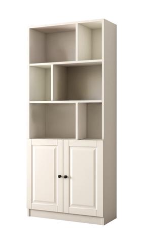 Knygų lentyna Kalune Design Beyza Rb-023, balta sp., 180 cm x 33 cm x 70 cm
