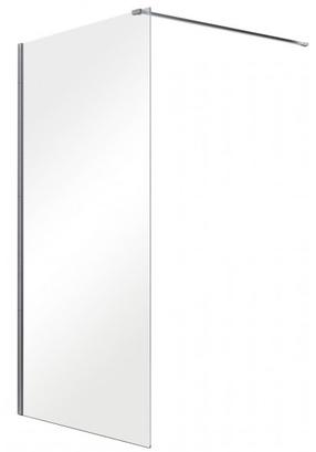 Dušo sienelė Besco Aveo 90 Walk In, 90 cm x 195 cm, skaidri sp./chromo sp./grūdintas